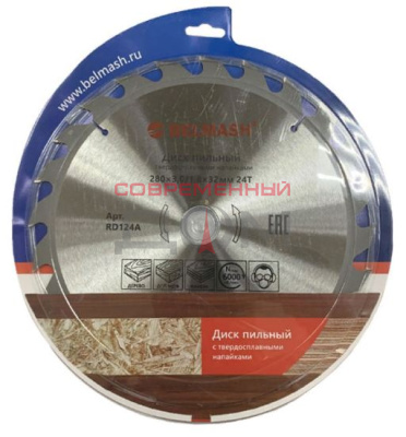 Диск пильный BELMASH 280x3,0/1,8x32/30, 24T